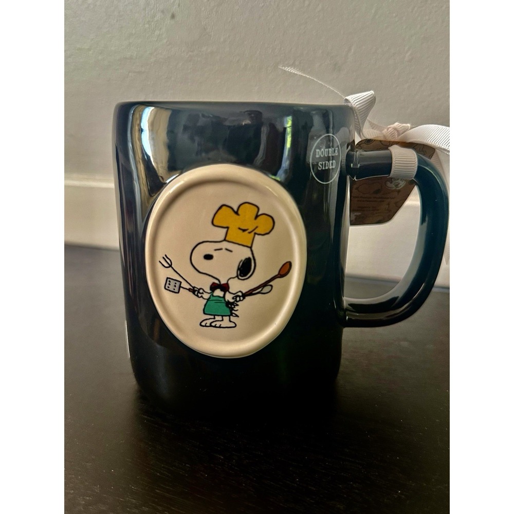 Peanuts X Rae Dunn Snoopy Double Sided Grill Master Mug - Picture 2 of 2